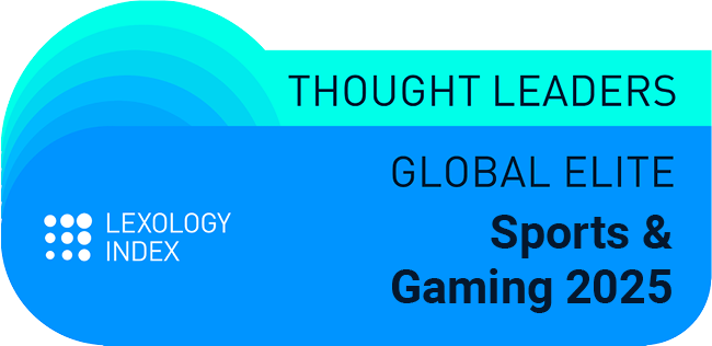 Logo Recognizing Global Sports Advocates, LLC's affiliation with Lexology Index