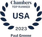 Logo Recognizing Global Sports Advocates, LLC's affiliation with Chambers USA 2023