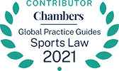 Logo Recognizing Global Sports Advocates, LLC's affiliation with Chambers Sports 2021